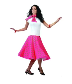 Neonpink nederdel