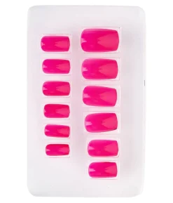 Neon pink negle