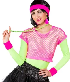 Neonpink net top