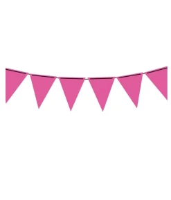 Neon pink vimpelguirlande