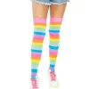 Neon regnbue stockings