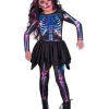 Neon skelet kostume