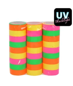 Neon UV serpentiner 3 stk