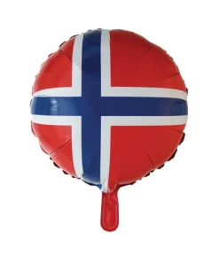 Norsk flag folieballon, 46 cm