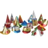 Nytårshatte metallic farver, 36 stk