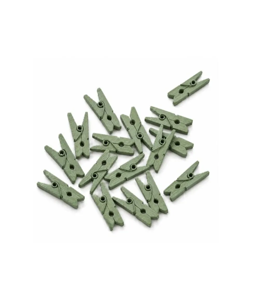 Oliven mini klemmer, 24 stk