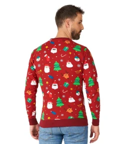 OppoSuits Festivity Red julebluse