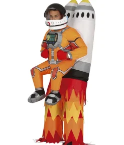 Oppusteligt astronaut kostume