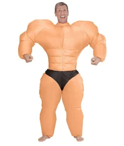 Oppusteligt bodybuilder kostume