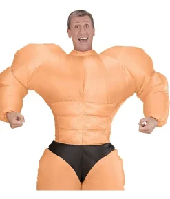 Oppusteligt bodybuilder kostume