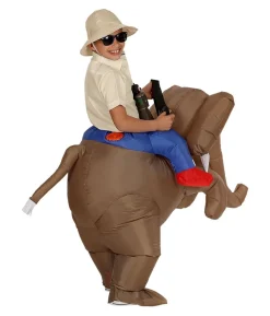 Oppusteligt elefant kostume