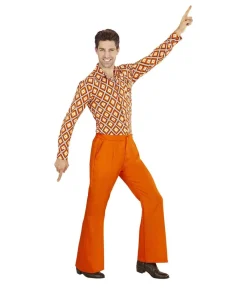 Orange 70er bukser