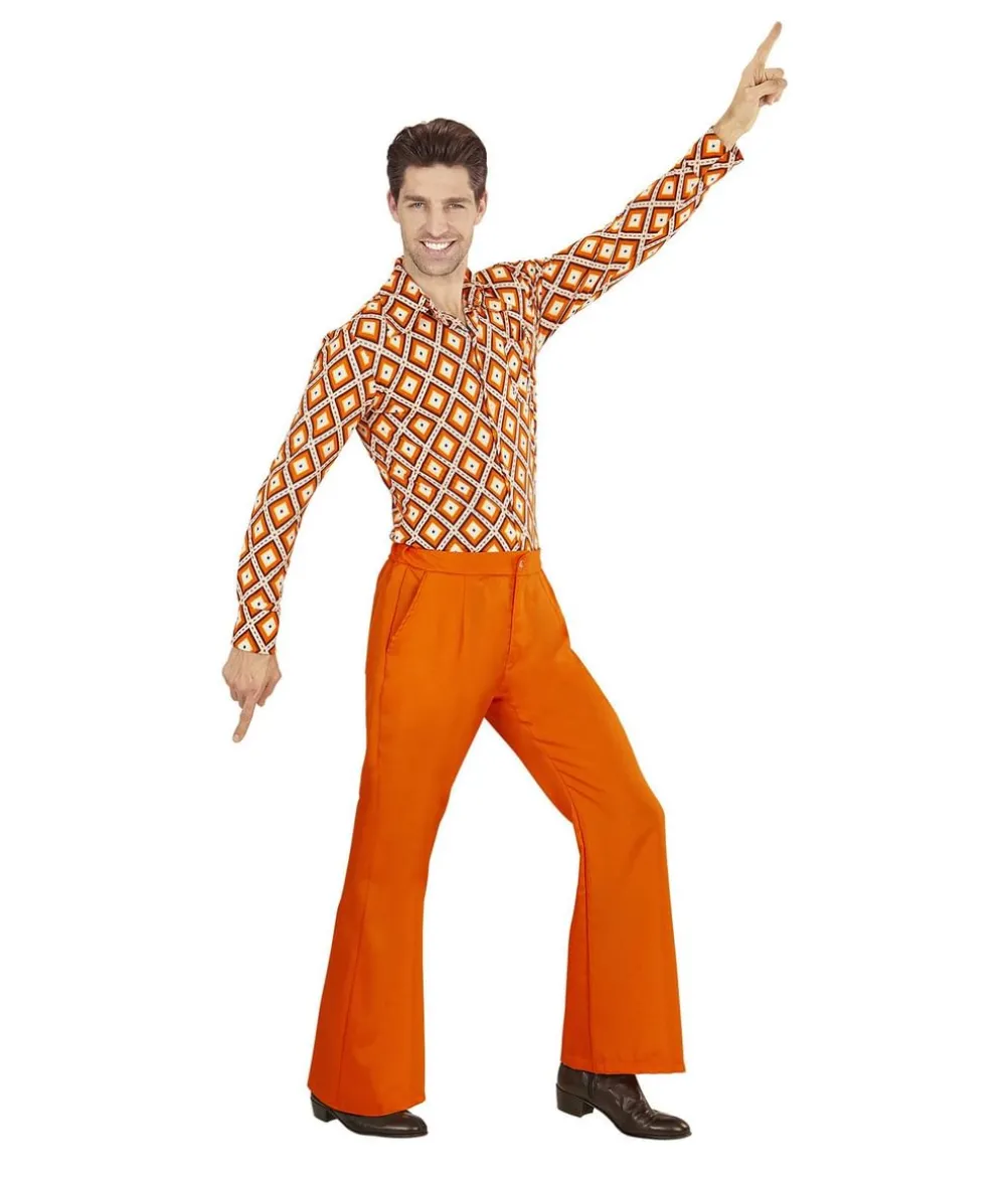 Orange 70er bukser