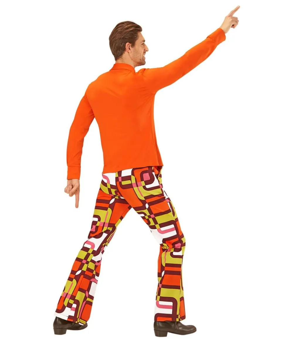 Orange 70er skjorte