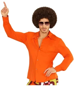 Orange 70er skjorte