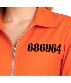 Orange fangedragt kostume