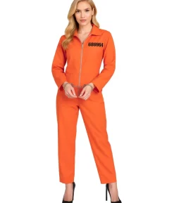 Orange fangedragt kostume