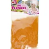 Orange fjer, 50 stk