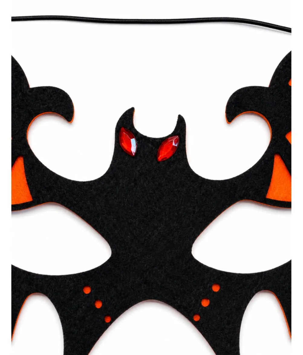 Orange flagermus øjenmaske