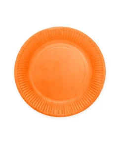 Orange paptallerkner, 18cm 8 stk