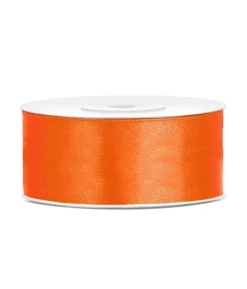 Orange satinbånd 25mm