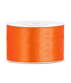 Orange satinbånd 38 mm