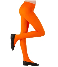 Orange strømpebukser, barn og teens