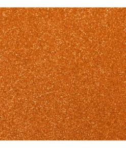 Orange vimpelguirlande med glimmer