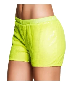 Paillet hotpants neon gul