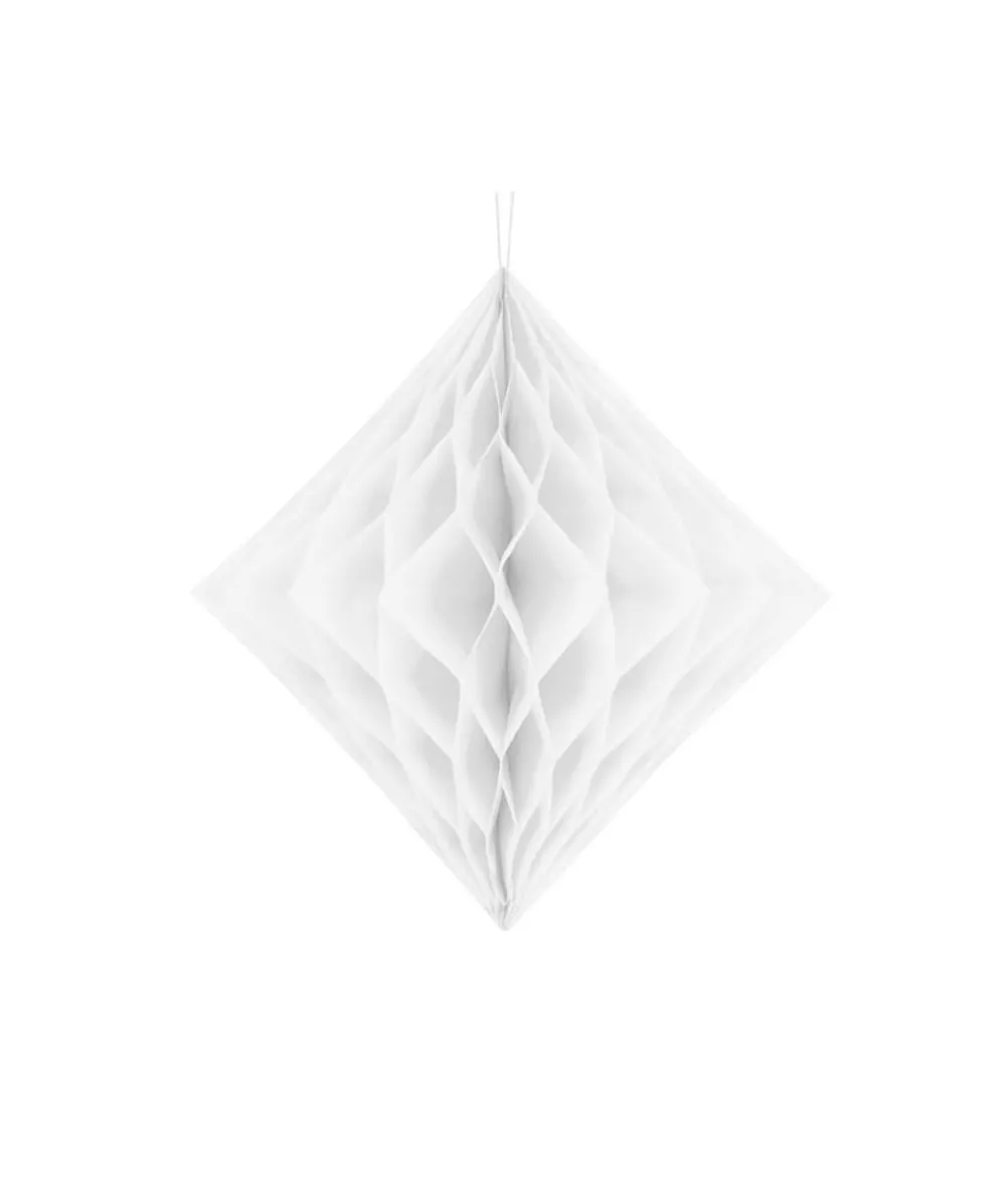 Papirvæv Diamant, hvid
