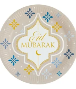 Paptallerkner Eid Mubarak 23 cm
