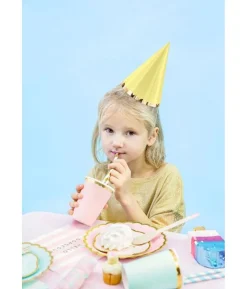 Partyhatte i pastelfarver