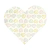 Pastel hjerte servietter, 20 stk