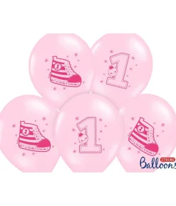 Pastel pink balloner med sko