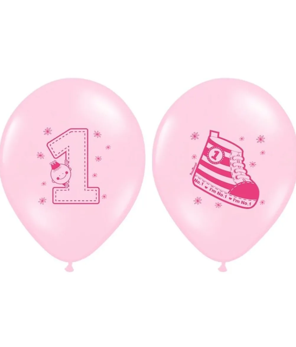 Pastel pink balloner med sko