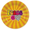 Peace paptallerkner, 8 stk