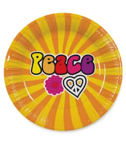 Peace paptallerkner, 8 stk