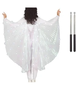 Perlemor vinger med lys, 140 cm
