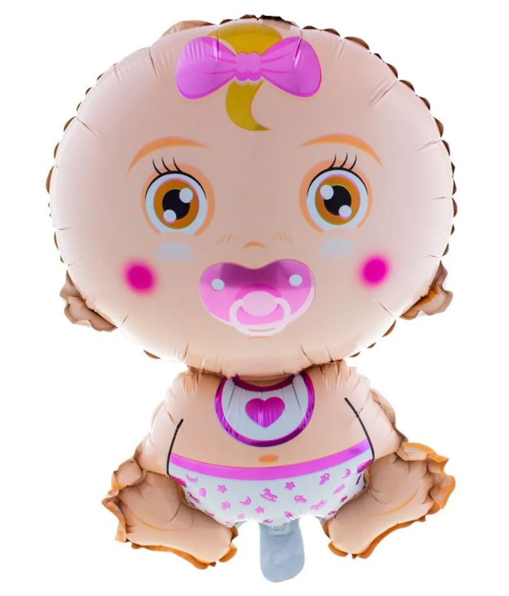 Pige baby folieballon