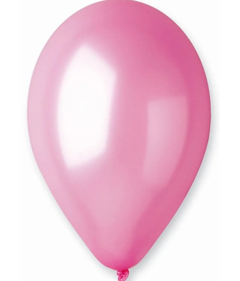 Pink ballon, metallic