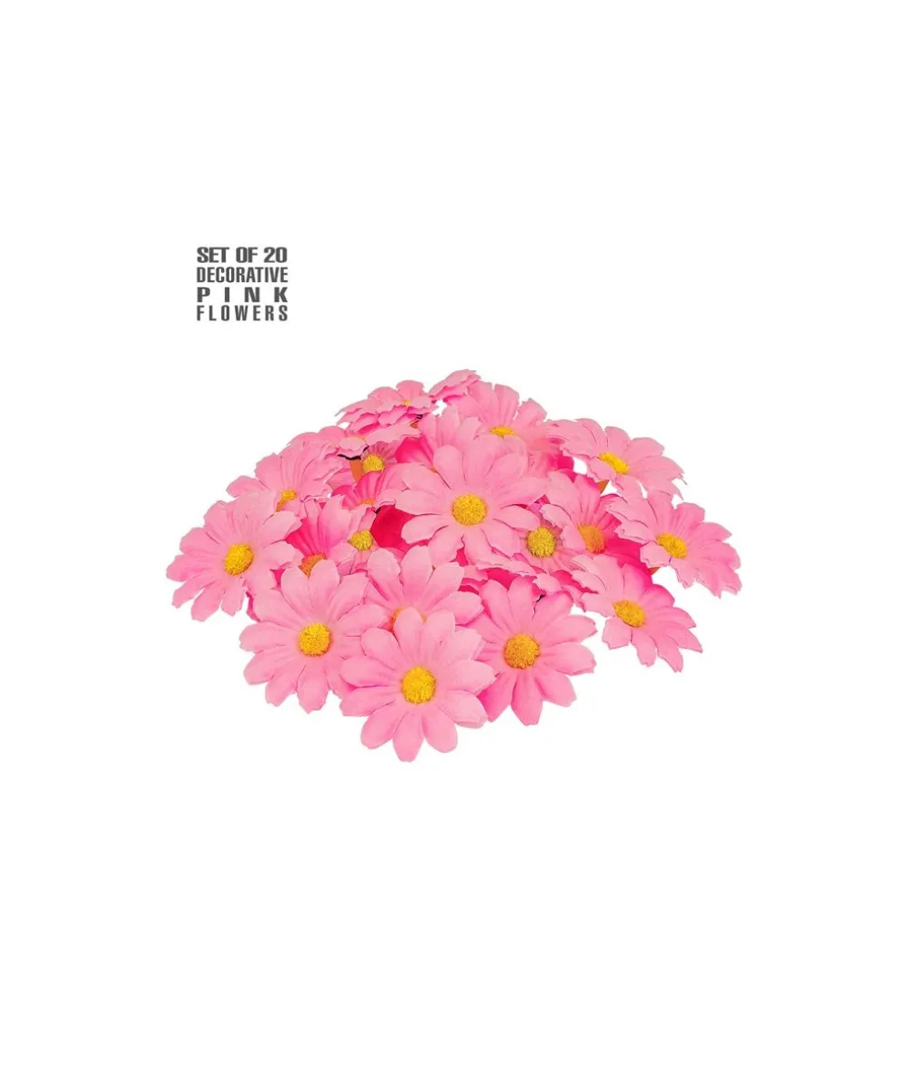 Pink blomster, 20 stk
