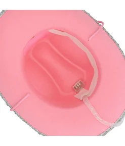 Pink cowboyhat med LED lys
