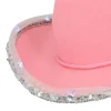 Pink cowboyhat med LED lys, barn