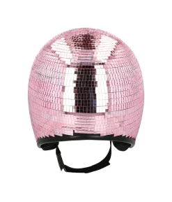 Pink diskokugle hjelm