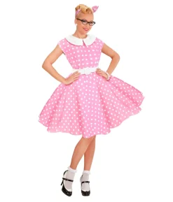 Pink 50er kjole kostume