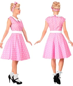 Pink 50er kjole kostume