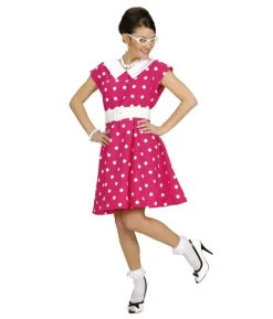 Pink 50er kjole kostume