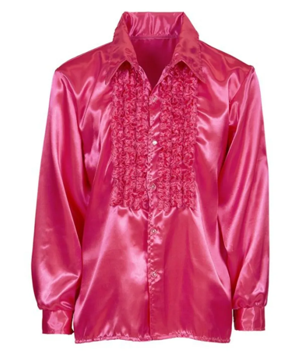 Pink flæseskjorte