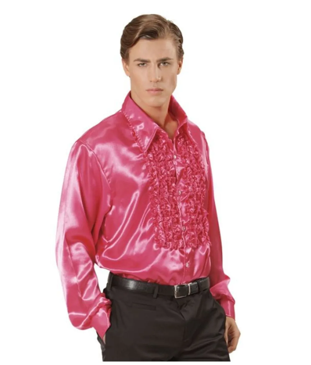 Pink flæseskjorte