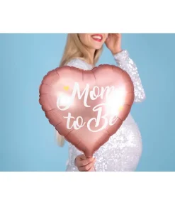 Pink folieballon Mom to Be